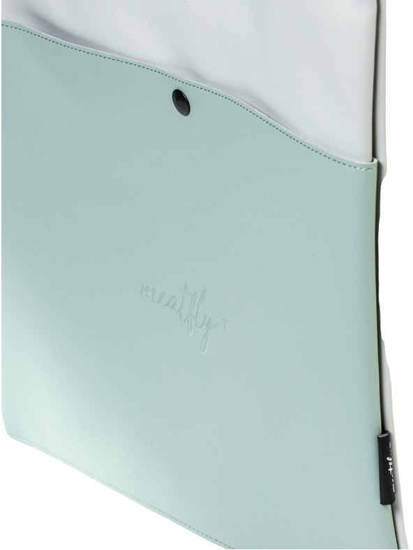 Meatfly Meatfly kabelka Janie Mint / Light Grey | Modrá | Objem 3 L
