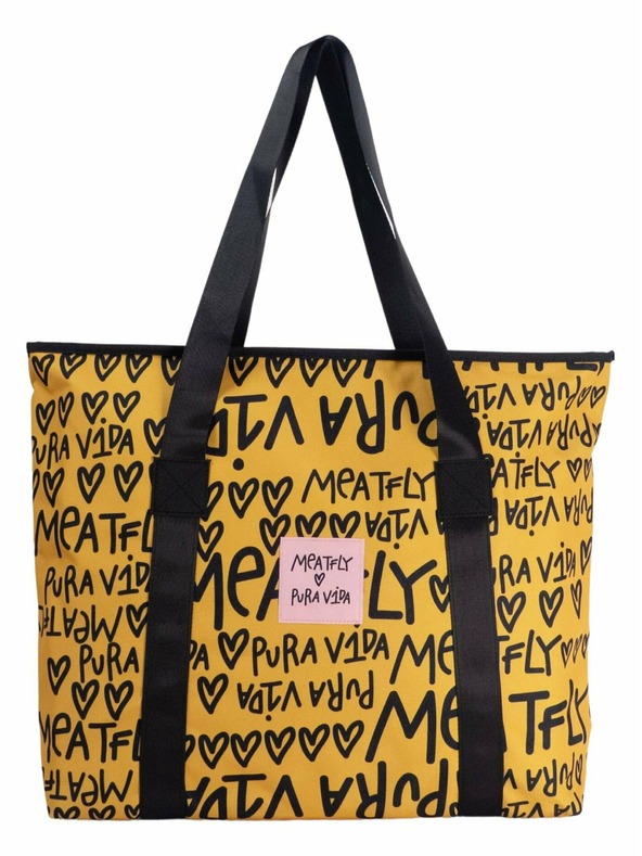 Meatfly Meatfly plážová kabelka X Pura Vida Skye Yellow/Black | Žltá | Veľkosť