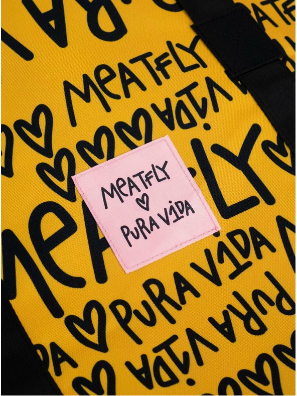 Meatfly Meatfly plážová kabelka X Pura Vida Skye Yellow/Black | Žltá | Veľkosť