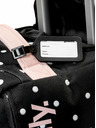 Meatfly Meatfly cestovná taška Gail White Dot/Powder Pink 42 L | Biela | Objem 42 L