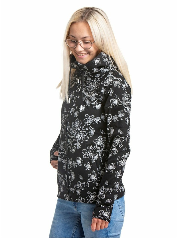 Meatfly Meatfly dámska technická mikina Alisha Blossom Black | Čierna | Veľkosť