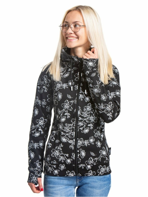 Meatfly Meatfly dámska technická mikina Alisha Blossom Black | Čierna | Veľkosť