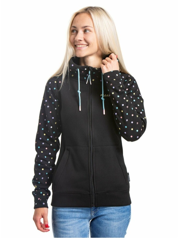 Meatfly Meatfly dámska technická mikina Alisha Dusty Color Dots | Bodky | Veľkosť