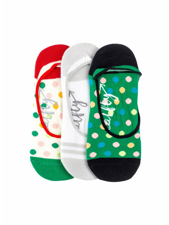 Meatfly Meatfly ponožky Low socks - Triple pack K/ Green | Viacfarebná | Veľkosť