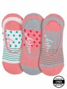Meatfly Meatfly ponožky Low Socks Triple Pack Grey Stripe | Sivá | Veľkosť