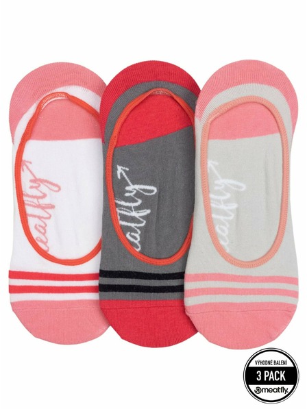 Meatfly Meatfly ponožky Low Socks Triple Pack Grey | Šedá | Veľkosť