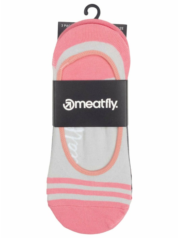 Meatfly Meatfly ponožky Low Socks Triple Pack Grey | Šedá | Veľkosť