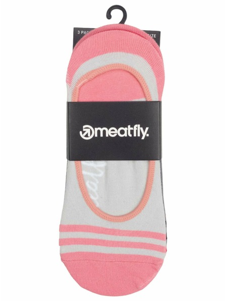 Meatfly Meatfly ponožky Low Socks Triple Pack Grey | Šedá | Veľkosť