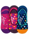 Meatfly Meatfly ponožky Low Socks Gift Pack Navy / Fuchsia | Fialová | Veľkosť