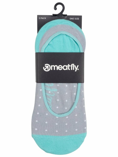 Meatfly Meatfly ponožky Low Socks Triple Pack Blue Dots | Modrá | Veľkosť
