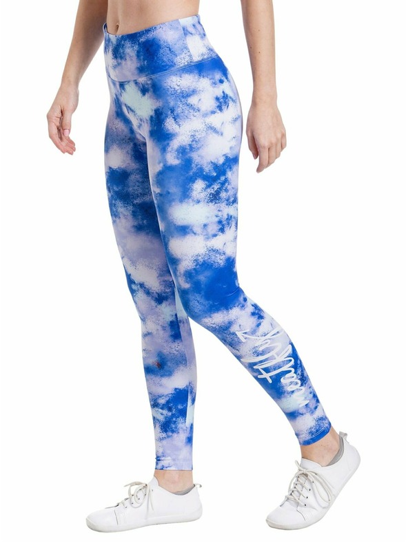 Meatfly Meatfly dámske legíny Arabel Blue Aquarel | Modrá | Veľkosť