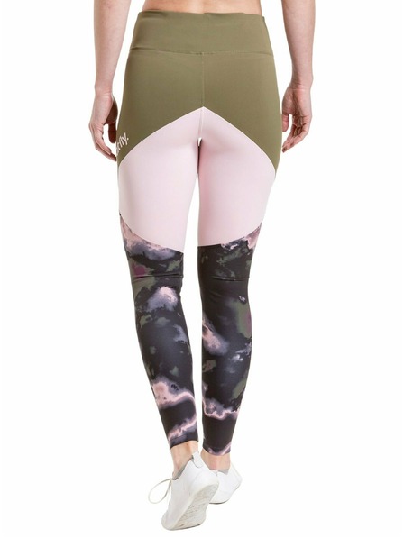 Meatfly Meatfly dámske legíny Arabel Olive/Storm Camo Pink | Zelená | Veľkosť