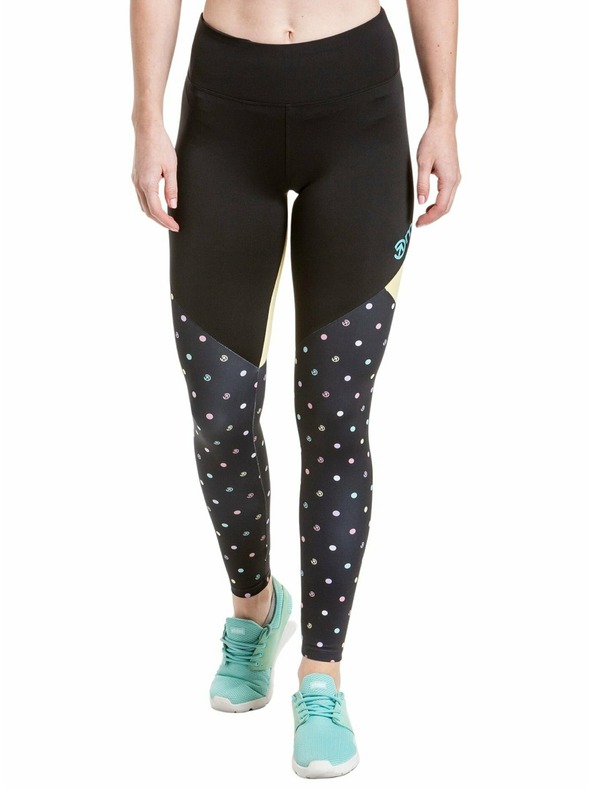 Meatfly Meatfly dámske legíny Arabel Color Dots/Yellow | Bodky | Veľkosť