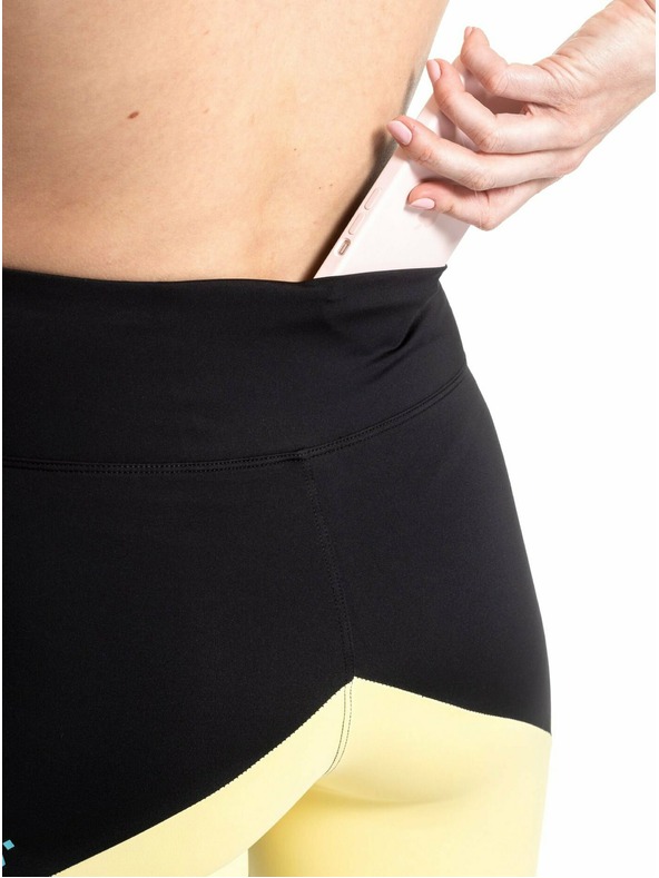 Meatfly Meatfly dámske legíny Arabel Color Dots/Yellow | Bodky | Veľkosť