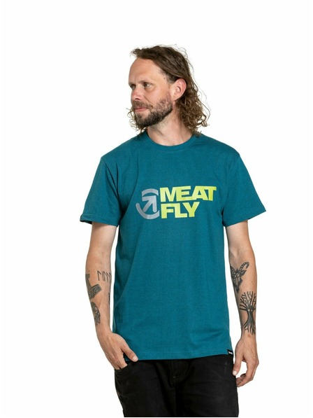 Meatfly Meatfly pánske tričko Revital Petrol Heather | Modrá | Veľkosť