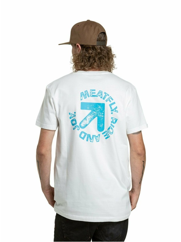 Meatfly Meatfly pánske tričko Arrow White | Biela | Veľkosť