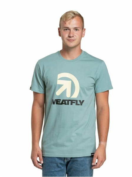 Meatfly Meatfly pánske tričko Dais Dusty Mint | Modrá | Veľkosť