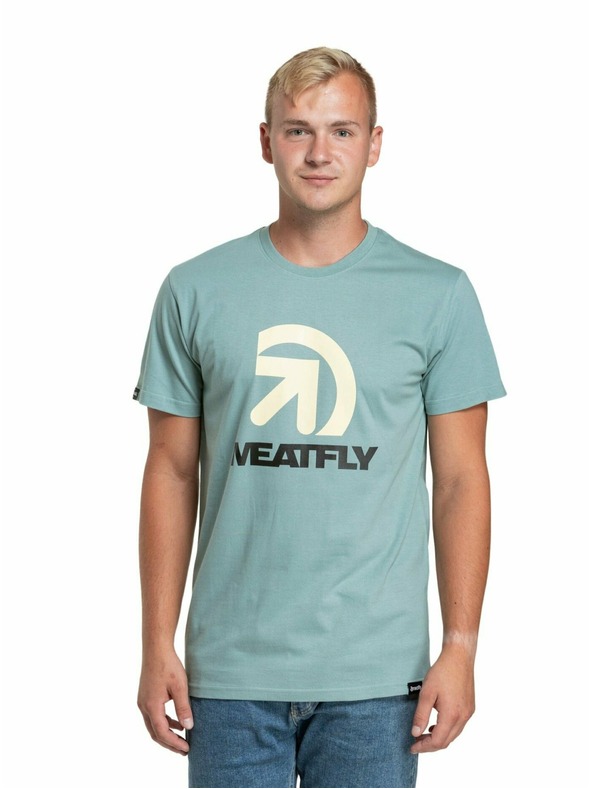 Meatfly Meatfly pánske tričko Dais Dusty Mint | Modrá | Veľkosť