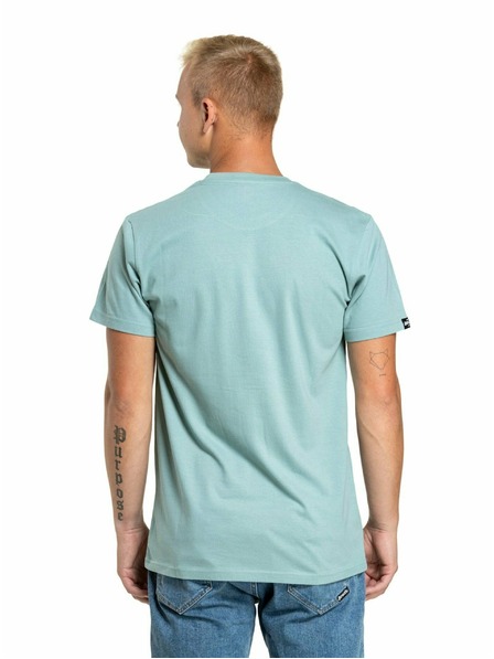 Meatfly Meatfly pánske tričko Dais Dusty Mint | Modrá | Veľkosť