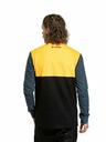 Meatfly Meatfly pánske tričko s dlhým rukávom Harvey Deep Yellow/Navy Heather | Žltá | Veľkosť