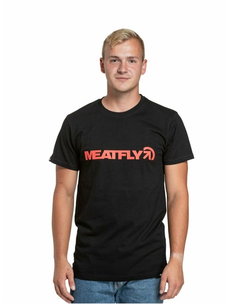 Meatfly Meatfly pánske tričko Logex Red/Black | Červená | Veľkosť S | 100% bavlna