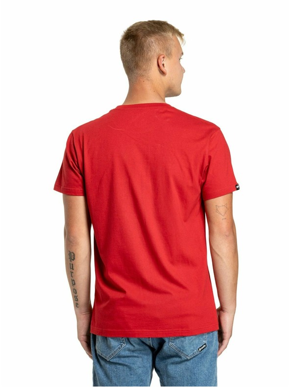 Meatfly Meatfly pánske tričko Dais Dark Red | Červená | Veľkosť