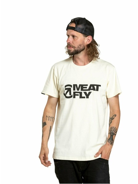 Meatfly Meatfly pánske tričko Revital Cream | Biela | Veľkosť
