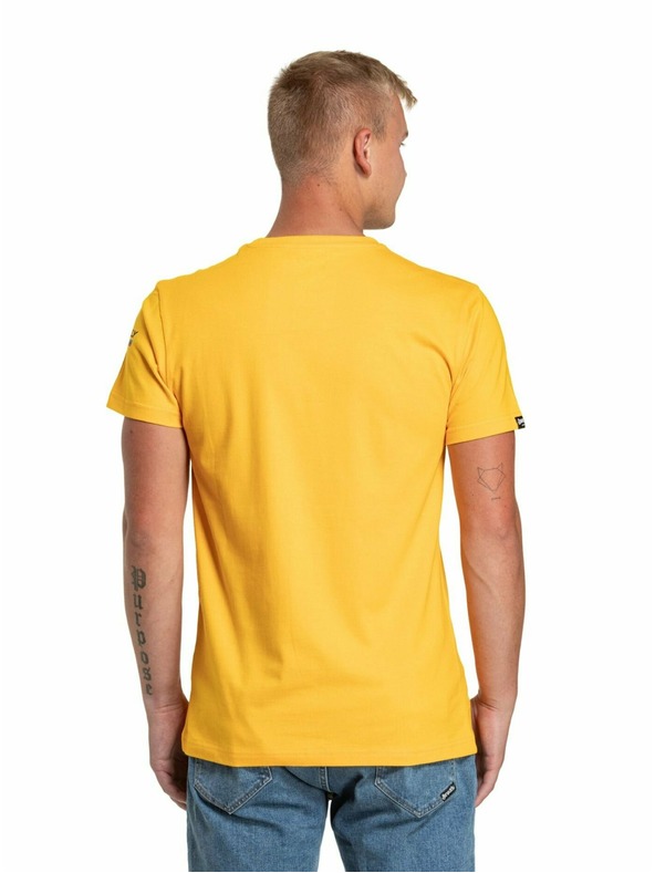 Meatfly Meatfly pánske tričko Racing Spirit Deep Yellow | Žltá | Veľkosť S | 100% bavlna