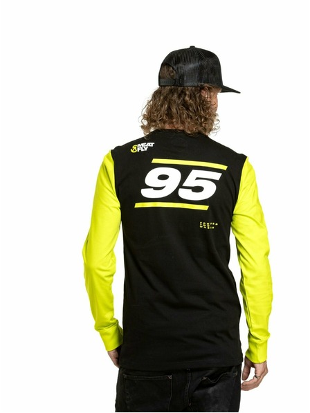Meatfly Meatfly pánske tričko s dlhým rukávom Appex Safety Yellow/Black | Žltá | Veľkosť