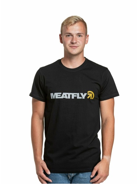 Meatfly Meatfly pánske tričko Logex Grey/Black | Sivá | Veľkosť S | 100% bavlna