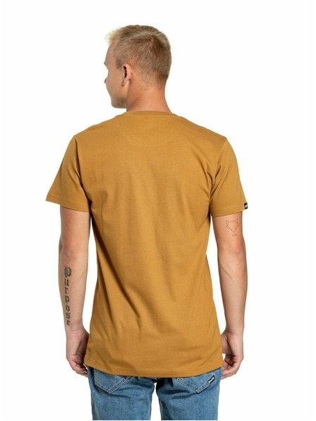 Meatfly Meatfly pánske tričko Rele Gold Brown | Hnedá | Veľkosť