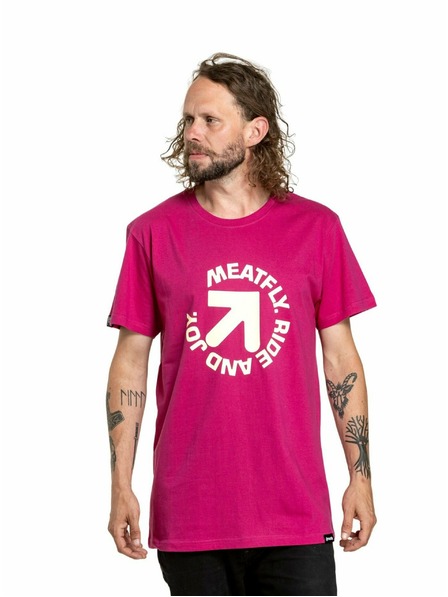 Meatfly Meatfly pánske tričko Arrow Magenta | Ružová | Veľkosť