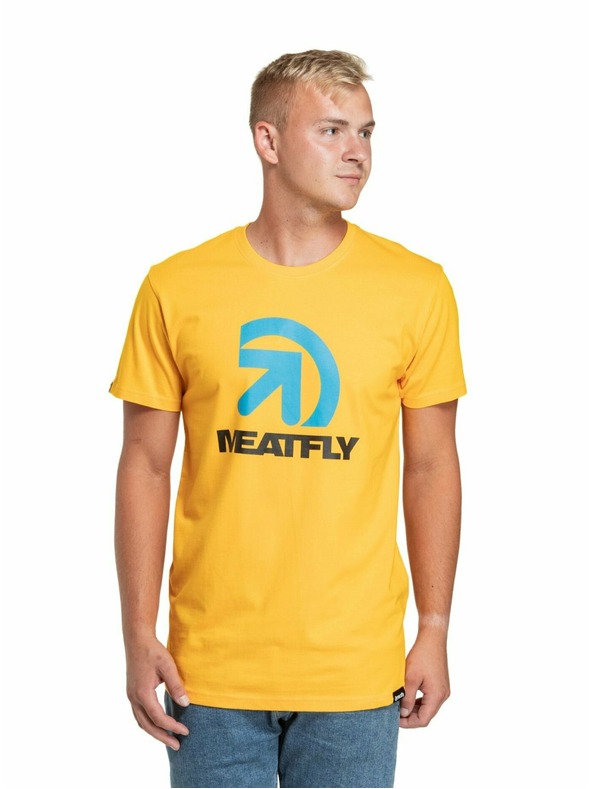 Meatfly Meatfly pánske tričko Dais Deep Yellow | Žltá | Veľkosť