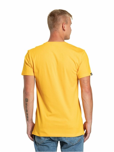 Meatfly Meatfly pánske tričko Dais Deep Yellow | Žltá | Veľkosť
