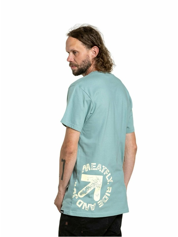 Meatfly Meatfly pánske tričko Arrow Dusty Mint | Modrá | Veľkosť