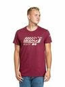 Meatfly Meatfly pánske tričko Racing Spirit Dark Wine | Červená | Veľkosť S | 100% bavlna