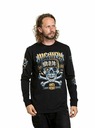 Meatfly Meatfly pánske tričko s dlhým rukávom Crossbones Black | Čierna | Veľkosť