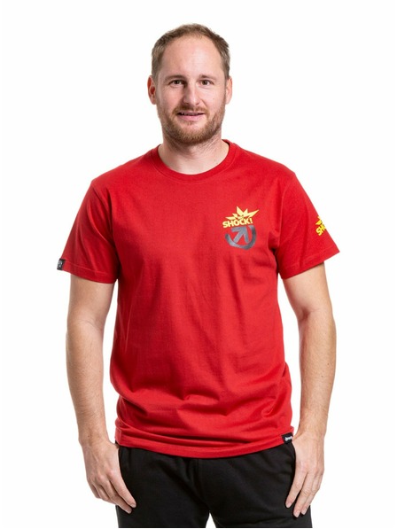 Meatfly Meatfly pánske tričko Big Shock Teamup Dark Red | Červená | Veľkosť