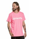 Meatfly Meatfly pánske tričko Joe Neon Pink/White | Biela | Veľkosť S | 100% bavlna