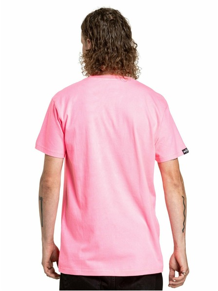 Meatfly Meatfly pánske tričko Joe Neon Pink/White | Biela | Veľkosť S | 100% bavlna