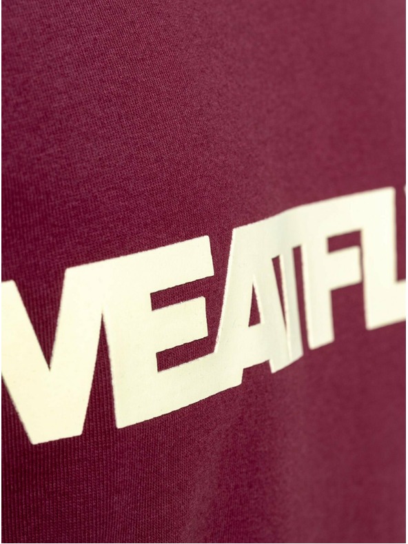 Meatfly Meatfly pánske tričko Logex Dark Wine | Červená | Veľkosť S | 100% bavlna