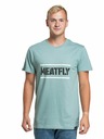 Meatfly Meatfly pánske tričko Rele Dusty Mint | Modrá | Veľkosť