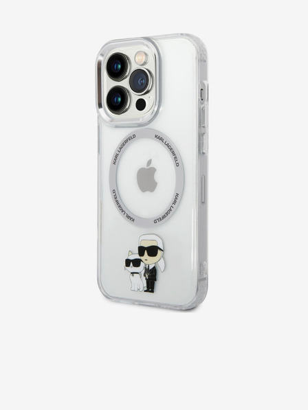 Karl Lagerfeld Karl Lagerfeld IML Karl and Choupette NFT MagSafe Zadný Kryt pre iPhone 14 Pro Max Transparent