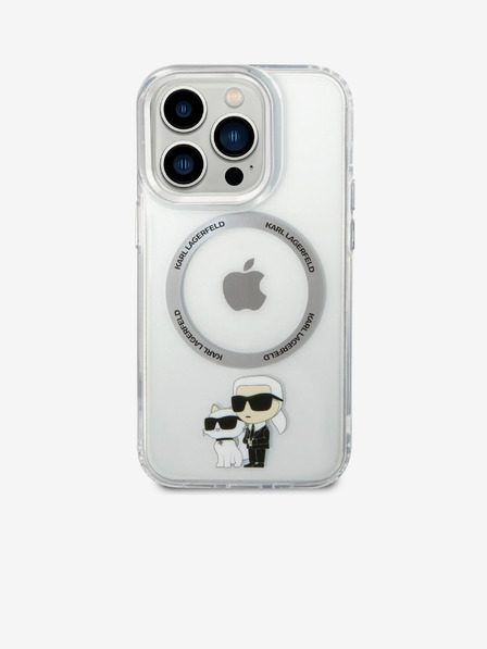 Karl Lagerfeld Karl Lagerfeld IML Karl and Choupette NFT MagSafe Zadný Kryt pre iPhone 14 Pro Max Transparent