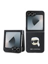Karl Lagerfeld Karl Lagerfeld PU Saffiano Monogram Karl Head Zadný Kryt pre Samsung Galaxy Z Flip 6 Black