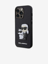 Karl Lagerfeld Karl Lagerfeld PU Saffiano Karl and Choupette NFT Zadný Kryt pre iPhone 14 Pro Black
