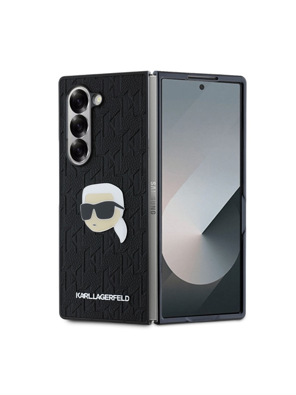 Karl Lagerfeld Karl Lagerfeld PU Saffiano Monogram Karl Head Zadný Kryt pre Samsung Galaxy Z Fold 6 Black