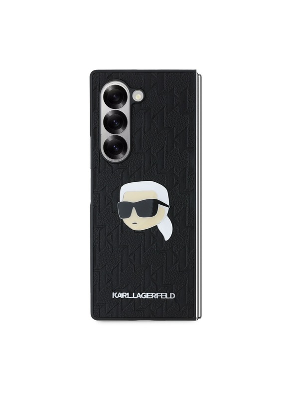 Karl Lagerfeld Karl Lagerfeld PU Saffiano Monogram Karl Head Zadný Kryt pre Samsung Galaxy Z Fold 6 Black