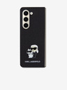 Karl Lagerfeld Karl Lagerfeld PU Saffiano Karl and Choupette NFT Zadný Kryt pre Samsung Galaxy Z Fold 5 Black