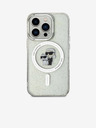 Karl Lagerfeld Karl Lagerfeld IML Trblietavý Karl and Choupette MagSafe Zadný Kryt pre iPhone 15 Pro Transparent